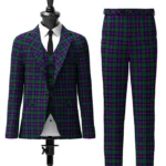 Custom Made Urquhart Tartan Suit Front