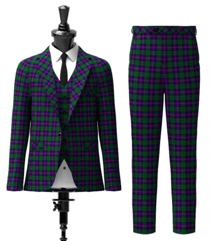 Custom Made Urquhart Tartan Suit Front