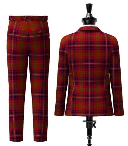 Custom Made Walker Evening Tartan Suit Back