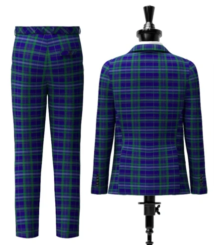 Davies Tartan Suit Back