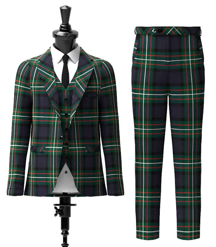 Ferguson Tartan Suit Front Ferguson Tartan Suit Front