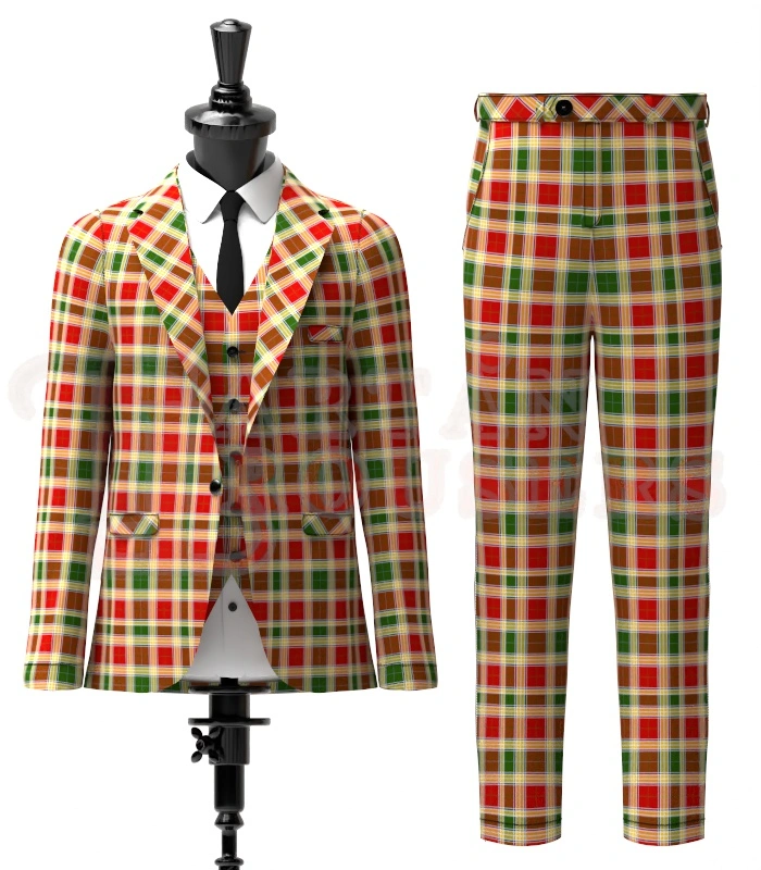 Gibson Tartan Suit Front Gibson Tartan Suit Front