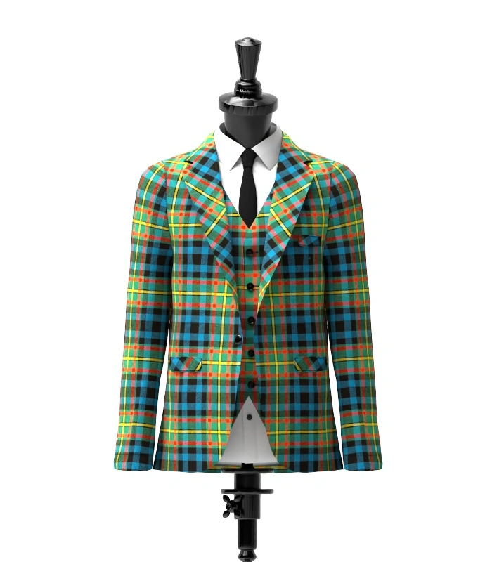 Gillies Tartan Jacket Front Gillies Tartan Jacket Front