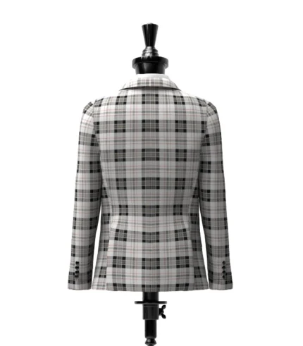 Harris Tartan Jacket Back