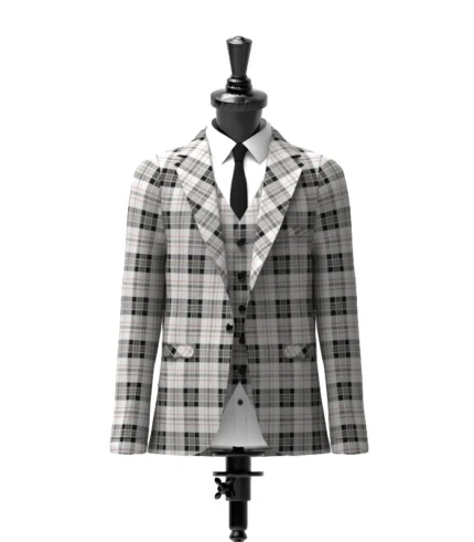 Harris Tartan Jacket Front