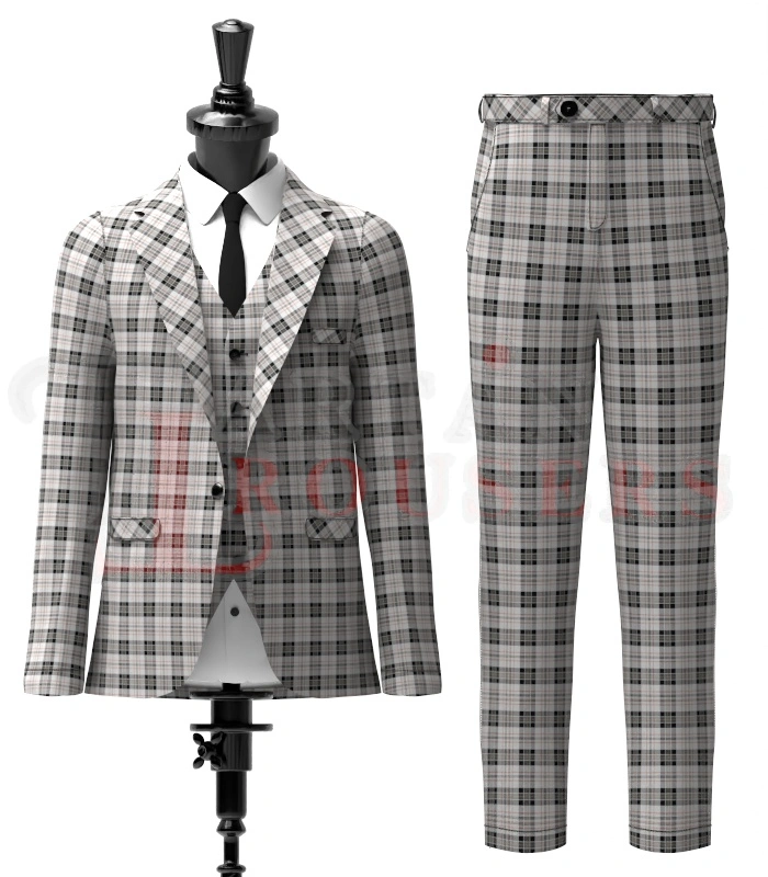 Harris Tartan Suit Front Harris Tartan Suit Front
