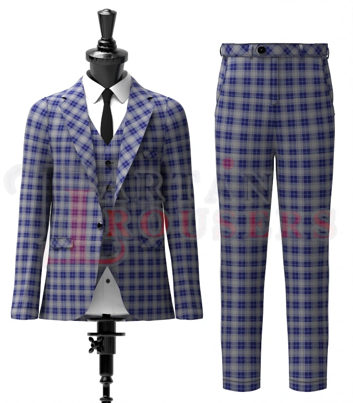 Kelvinside Academy Tartan Suit Front Kelvinside Academy Tartan Suit Front
