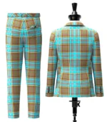 Kerr Tartan Suit Back