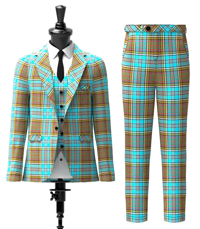 Kerr Tartan Suit Front Kerr Tartan Suit Front