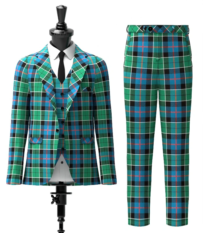 Leslie Tartan Suit Front Leslie Tartan Suit Front