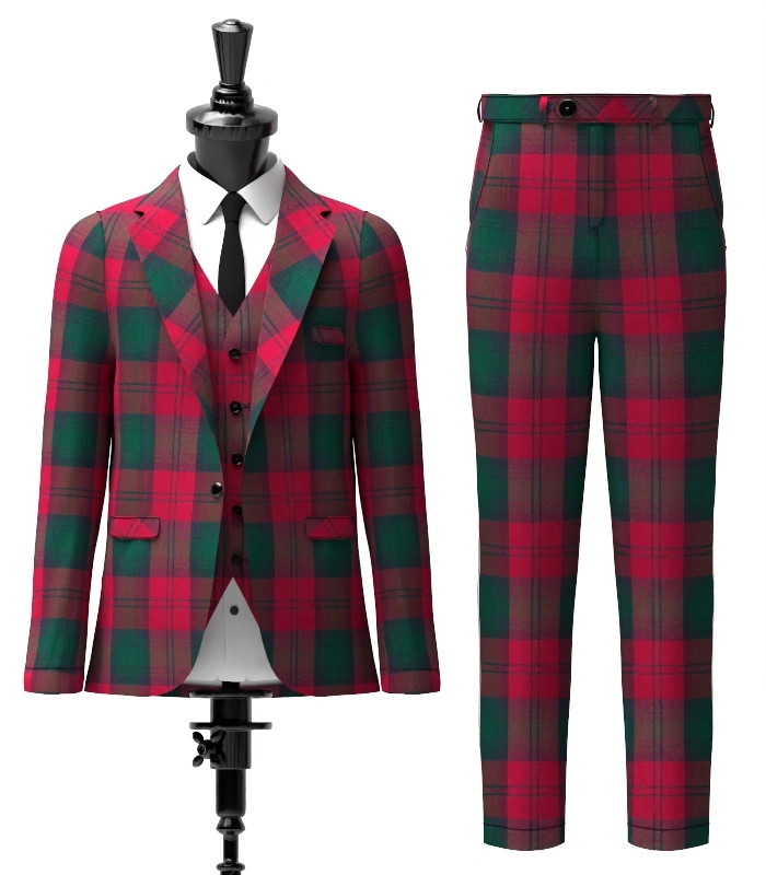 Lindsay Tartan Suit Front Lindsay Tartan Suit Front