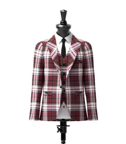 Macdonald Dress Tartan Jacket Front