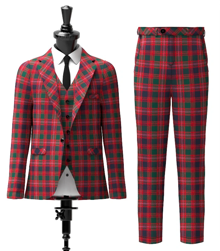 Macintyre Tartan Suit Front Macintyre Tartan Suit Front