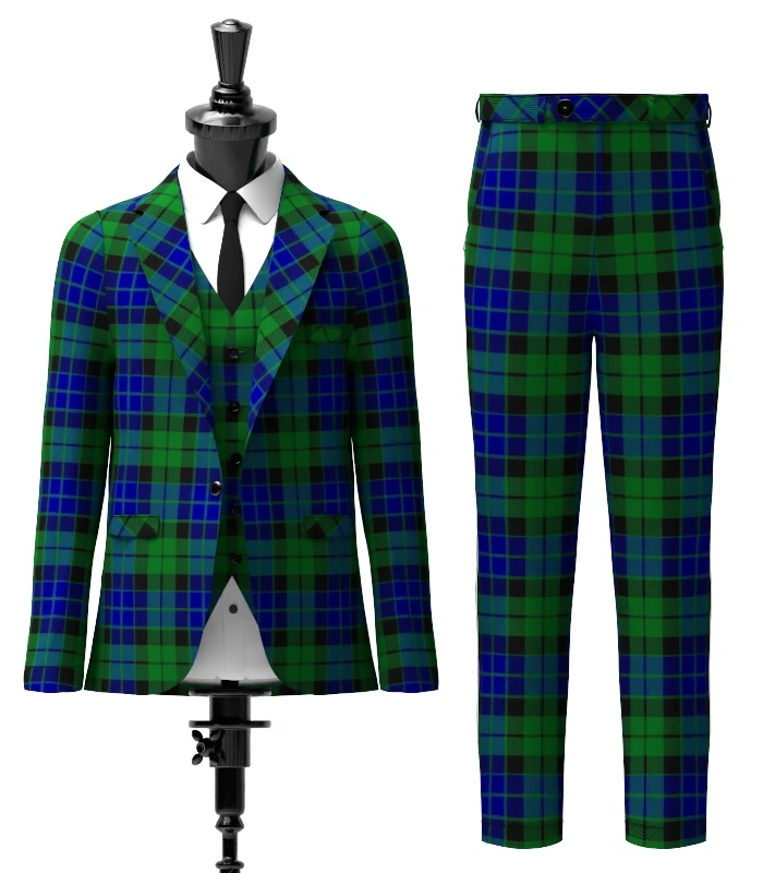 Mackay Tartan Suit Front Mackay Tartan Suit Front