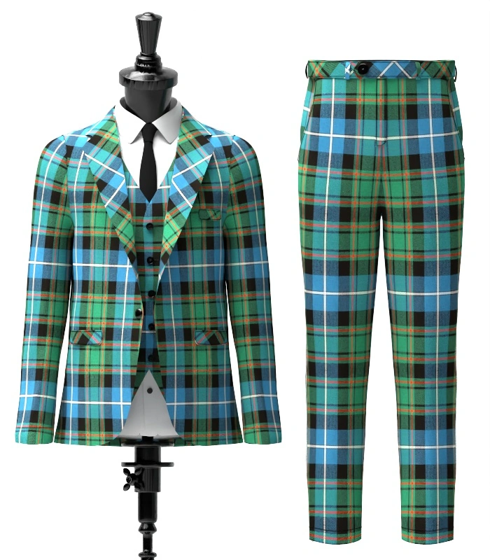Macrae Tartan Suit Front Macrae Tartan Suit Front