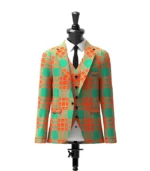 Menzies Tartan Jacket Front
