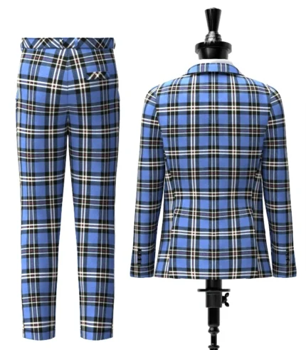 Rangers Tartan Suit Back