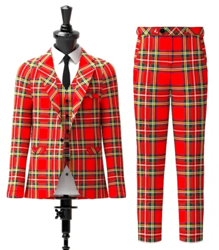 Royal Stewart Tartan Suit Front