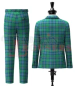 Shaw Tartan Suit Back