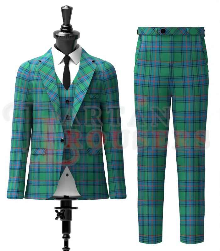 Shaw Tartan Suit Front Shaw Tartan Suit Front
