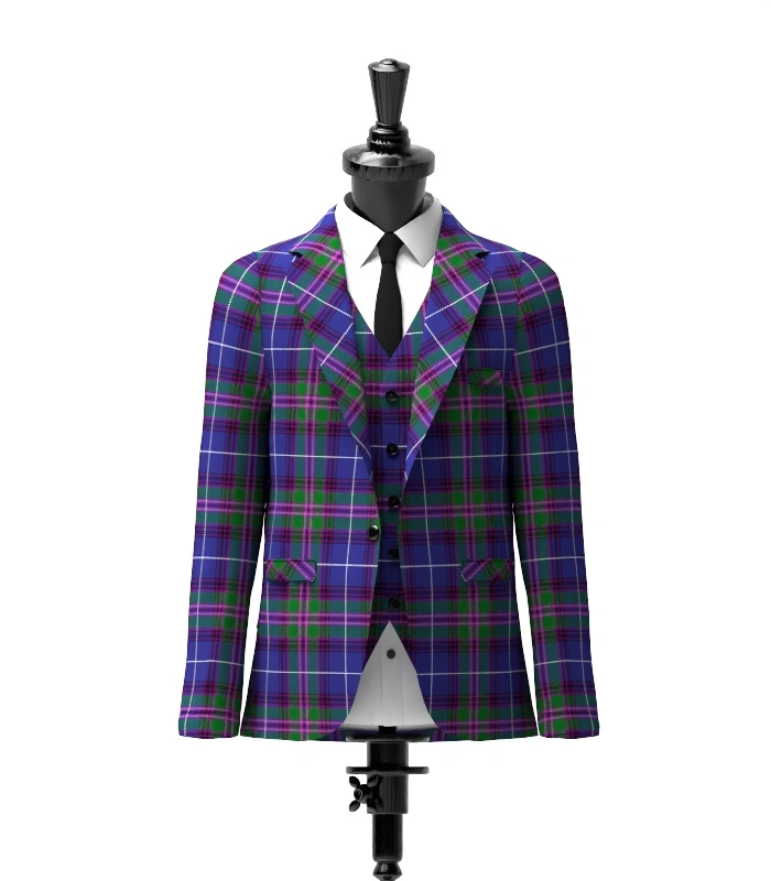 Spirit of Bannockburn Tartan Jacket Front Spirit of Bannockburn Tartan Jacket Front