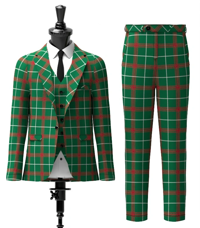 Welsh Tartan Suit Front Welsh Tartan Suit Front