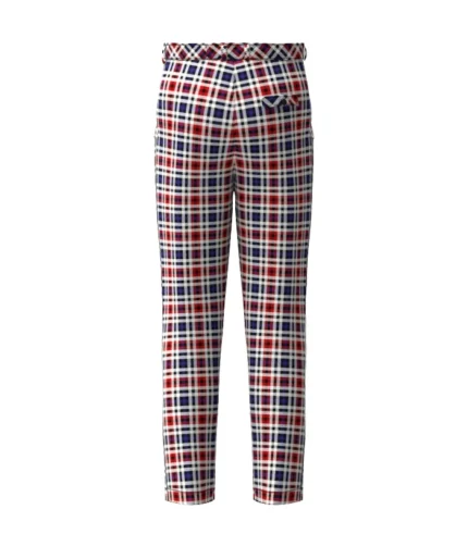 Border Bell Tartan Trouser Back
