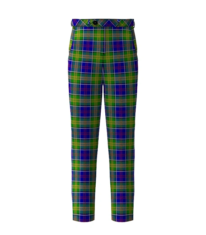 Greene Tartan Trouser Front Greene Tartan Trouser Front