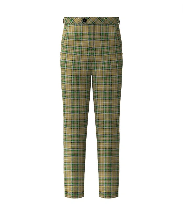 O_Farrell Tartan Trouser Front O_Farrell Tartan Trouser Front