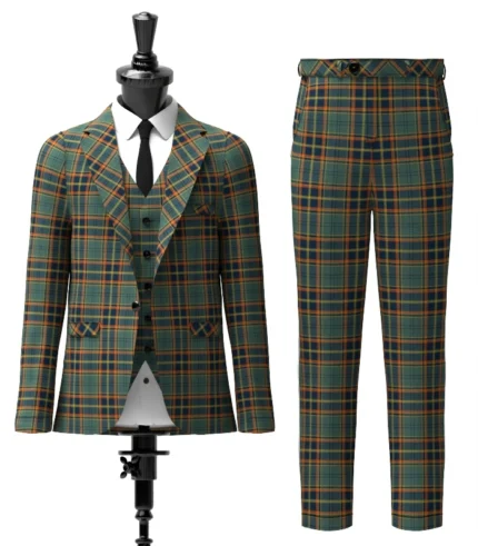 Antrim County Tartan Suit Front