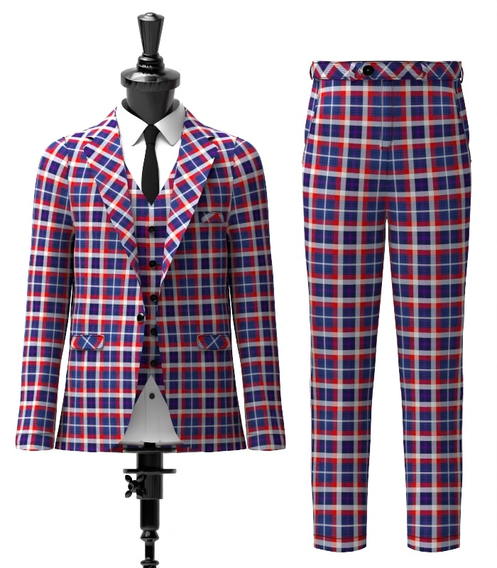 Auld Alliance Tartan Suit Front Auld Alliance Tartan Suit Front