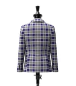 Bannockbane Silver Tartan Jacket Back