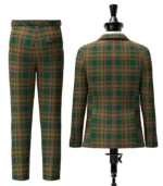 Berry Tribute Tartan Suit Back