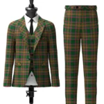 Berry Tribute Tartan Suit Front