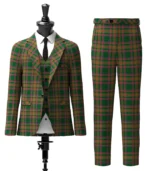 Berry Tribute Tartan Suit Front