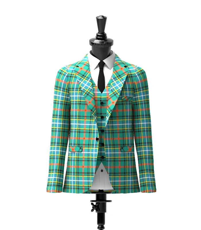 Bisset Tartan Jacket Front Bisset Tartan Jacket Front