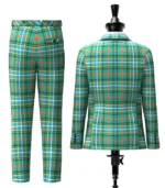 Bisset Tartan Suit Back