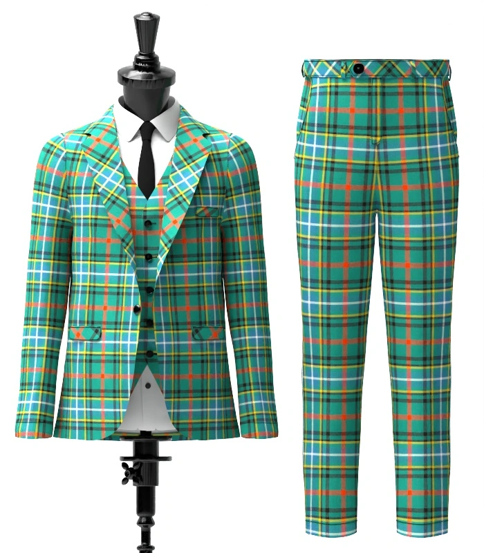 Bisset Tartan Suit Front Bisset Tartan Suit Front