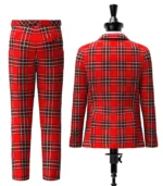Bradley University Tartan Suit Back
