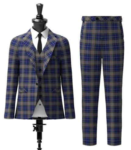 Brady 60th, Keith James Tartan Suit Front