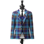 Buchanan Blue Tartan Jacket Front