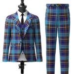 Buchanan Blue Tartan Suit Front