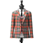 Caledonia Tartan Jacket Front