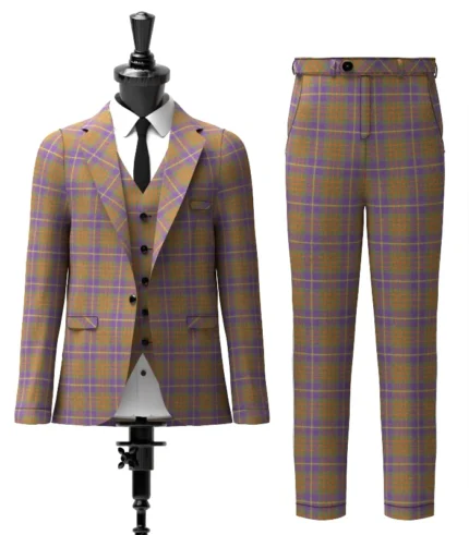 Cameron Of Lochiel Hunting Tartan Suit Front
