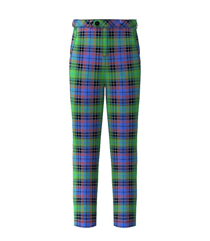 Cascade Summers Tartan Trouser Front Cascade Summers Tartan Trouser Front