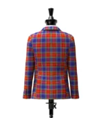 Chinese Scottish Tartan Jacket Back