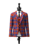 Chinese Scottish Tartan Jacket Front
