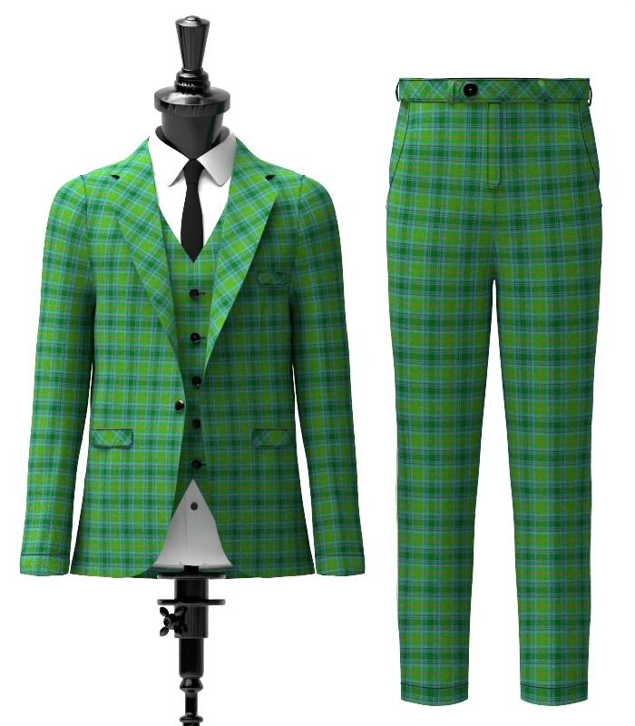 Cranston Tartan Suit Front Cranston Tartan Suit Front