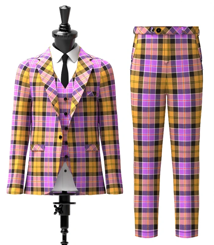 Culloden Tartan Suit Front Culloden Tartan Suit Front