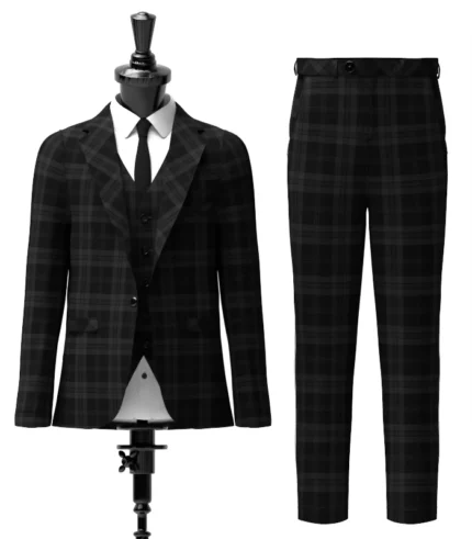 Dark Island Tartan Suit Front